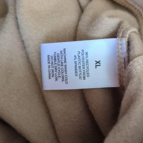 Earth Yoga Sz XL Sweatsuit Beige Y2K Athleisure Sporty Track Walking Comfy Soft - Picture 13 of 13